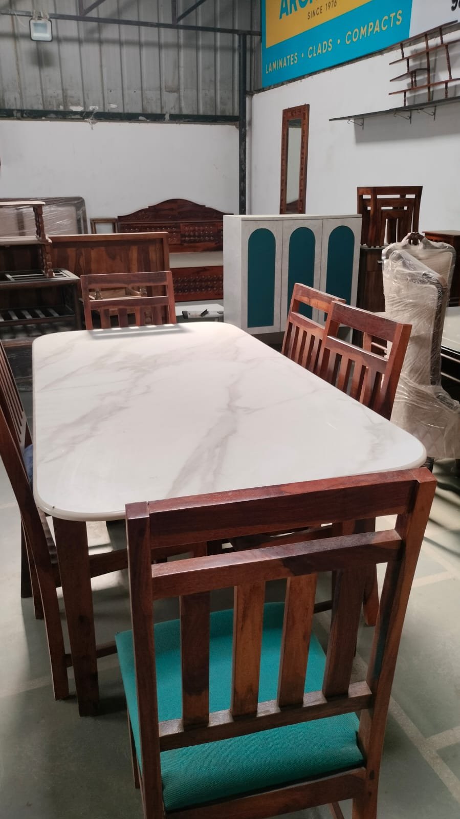 Marble Top Dining Table